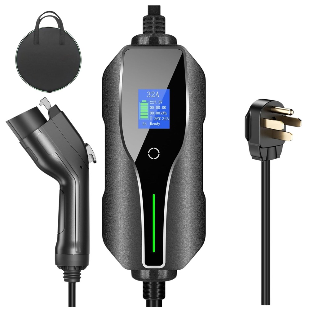 240V Level 2 Home EV Charger – 32 Amp‎ Fast Charge Station with 16ft Cable
